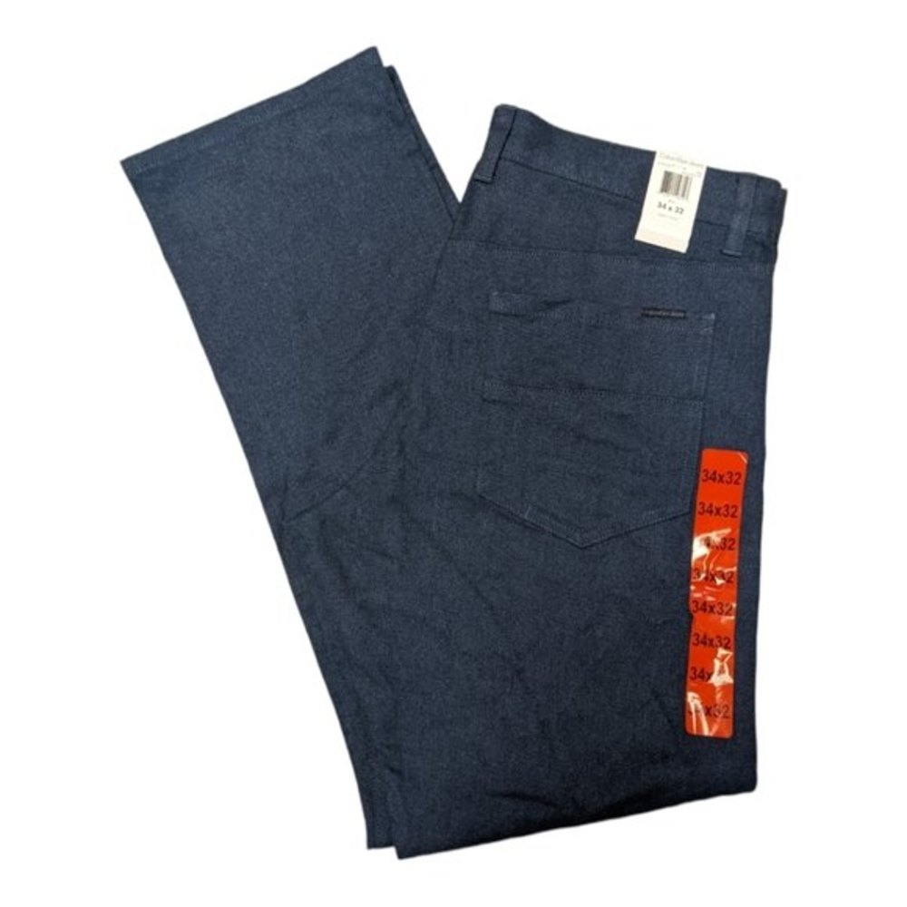 Calvin Klein Jeans Men's Straight Leg Jeans Blue Ridge Heather 34 x 32